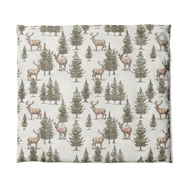 Forest Deer in King (104" x 88") Size