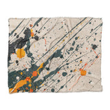 Jason Dark Teal & Orange in King (104" x 88") Size