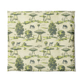 UFO Cow Abduction Toile in King (104" x 88") Size