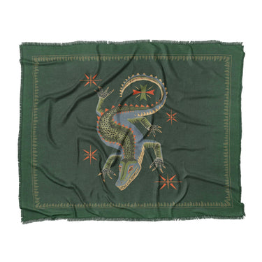Hungry Alligator Green in King (104" x 88") Size