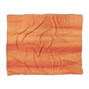 Ophelia Watercolor Fire Orange Balayage in King (104" x 88") Size