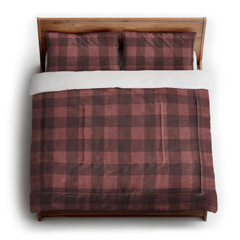 Buffalo Plaid Deep Red in King (104" x 88") Size