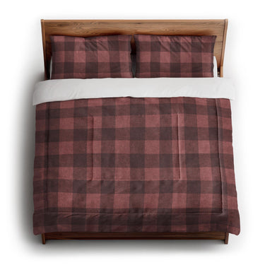 Buffalo Plaid Deep Red in King (104" x 88") Size