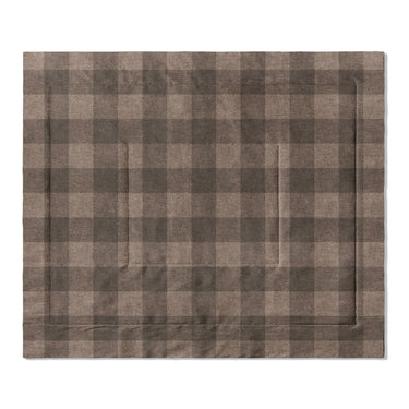Buffalo Plaid Dark Cedar Brown in King (104" x 88") Size