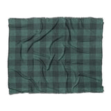 Buffalo Plaid Deep Teal in King (104" x 88") Size