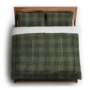 Buffalo Plaid Dark Olive in King (104" x 88") Size