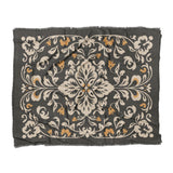 Annette Vintage Black & Yellow in King (104" x 88") Size
