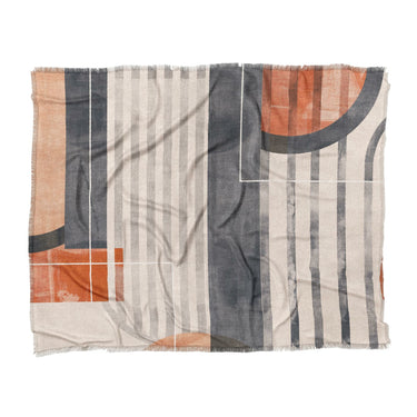 Gordian Navy & Orange in King (104" x 88") Size