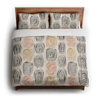 Horatio Ivory & Orange in King (104" x 88") Size