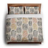 Horatio Ivory & Orange in King (104" x 88") Size