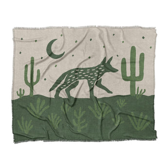 Desert Coyote Forest & Moss Green in King (104" x 88") Size