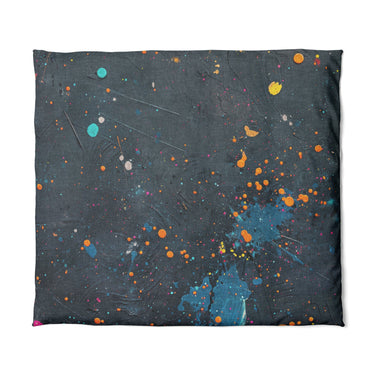 Jacob Navy & Orange in King (104" x 88") Size