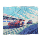 8 Bit Stock Cars in King (104" x 88") Size