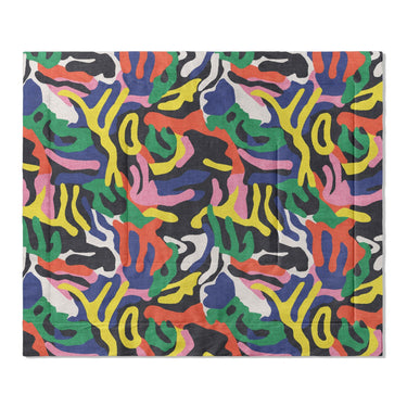 Umberto Black Multicolor in King (104" x 88") Size