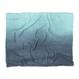 Kieran Watercolor Teal Ombre in King (104" x 88") Size