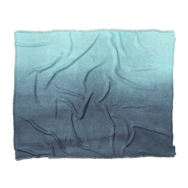 Kieran Watercolor Teal Ombre in King (104" x 88") Size