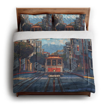 San Francisco Trolley in King (104" x 88") Size