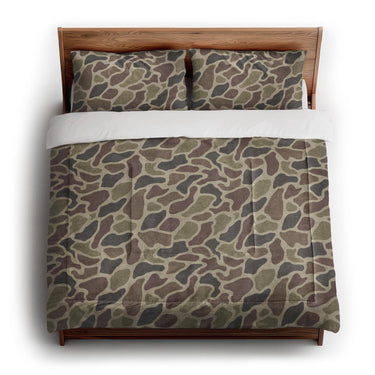 Duck Camo Brown in King (104" x 88") Size