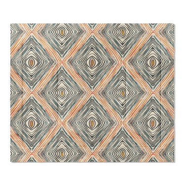 Boden Orange & Blue in King (104" x 88") Size