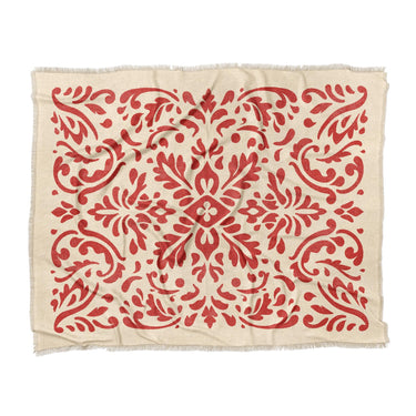 Floranna Ivory & Red in King (104" x 88") Size