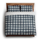 Wallace Plaid Blue & Teal in King (104" x 88") Size