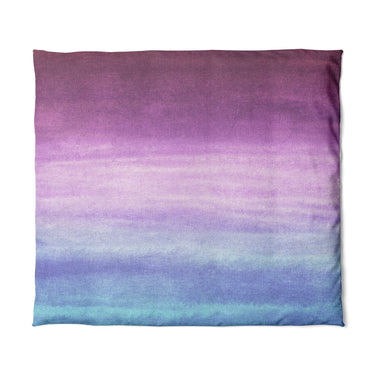 Imogen Watercolor Blue & Purple Ombre in King (104" x 88") Size
