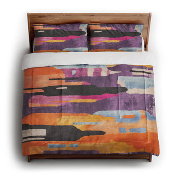 Raheem Orange & Purple in King (104" x 88") Size