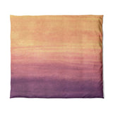 Imogen Watercolor Orange & Purple Ombre in King (104" x 88") Size