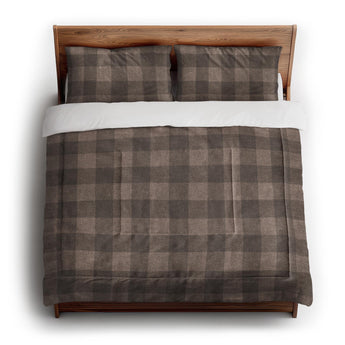 Buffalo Plaid Dark Cedar Brown in King (104" x 88") Size