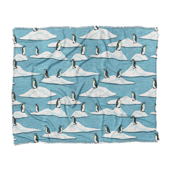 Arctic Penguins in King (104" x 88") Size