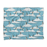 Arctic Penguins in King (104" x 88") Size