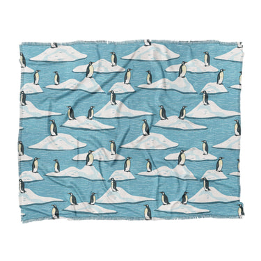 Arctic Penguins in King (104" x 88") Size