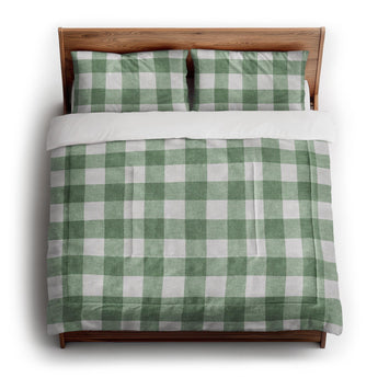 Buffalo Plaid Kelly Green in King (104" x 88") Size