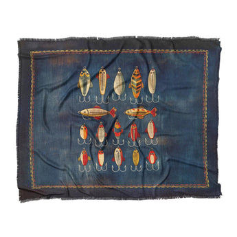 Fishing Lures in King (104" x 88") Size