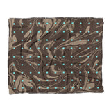 Acid Burn Brown & Carolina Blue in King (104" x 88") Size