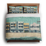 Art Deco Beach in King (104" x 88") Size