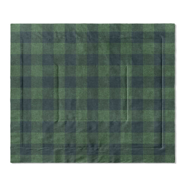Buffalo Plaid Green Navy in King (104" x 88") Size