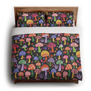 Luminescent Shroomies in King (104" x 88") Size