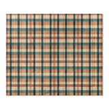 Brenton Plaid Taupe Teal in King (104" x 88") Size