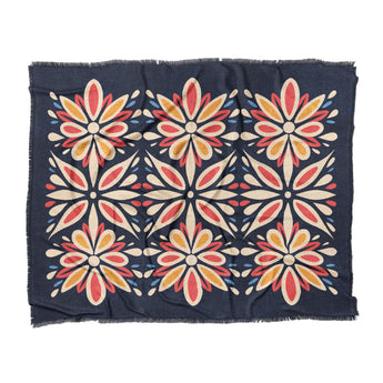 Jasmina Navy Multicolor in King (104" x 88") Size