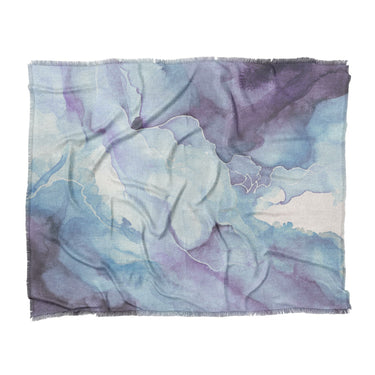 Zephyr Watercolor Blue & Purple in King (104" x 88") Size