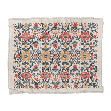 Corriana Navy & Red in King (104" x 88") Size