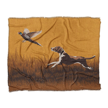 That Dog'll Hunt Orange in King (104" x 88") Size