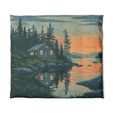 Adirondack Lakeside Cabin in King (104" x 88") Size