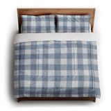 Buffalo Plaid Steel Blue in King (104" x 88") Size