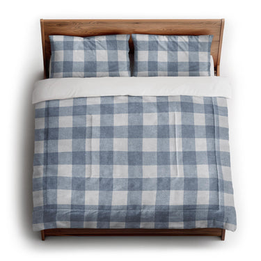 Buffalo Plaid Steel Blue in King (104" x 88") Size