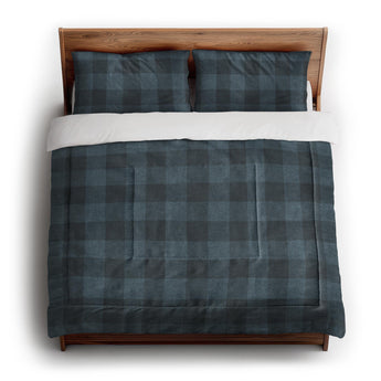 Buffalo Plaid Dark Navy in King (104" x 88") Size