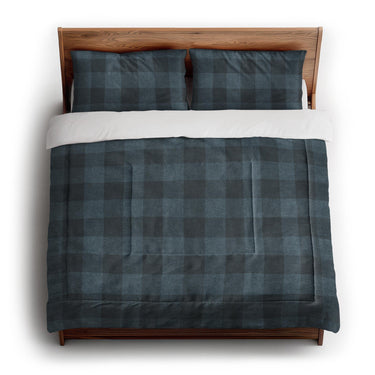 Buffalo Plaid Dark Navy in King (104" x 88") Size