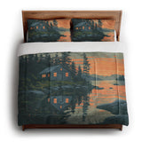Adirondack Lakeside Cabin in King (104" x 88") Size