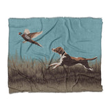 That Dog'll Hunt Blue in King (104" x 88") Size